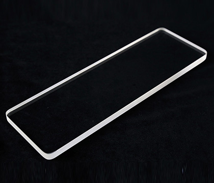 Pelat Kaca Kuarsa Transmisi Tinggi Ukuran Kustom Tahan Suhu Tinggi Transparan 0