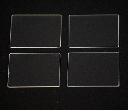 Pelat Kaca Kuarsa Transmisi Tinggi Ukuran Kustom Tahan Suhu Tinggi Transparan 1