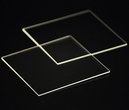 Pelat Kaca Kuarsa Transmisi Tinggi Ukuran Kustom Tahan Suhu Tinggi Transparan 2