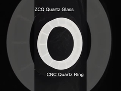 Lab Cnc Flange Kuarsa Presisi Tinggi Ketahanan Suhu Tinggi