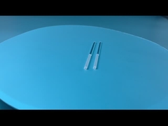 Batang kuarsa tahan suhu tinggi presisi tinggi setengah dipoles setengah pasir meledak takik CNC