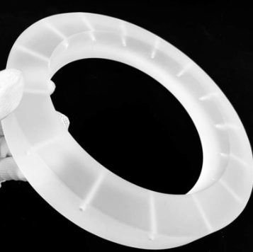 Machining Quartz Glass White Customized Fused Quartz Ring